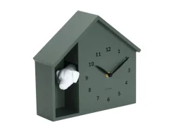 Karlsson Wandklok Peeking Doggy jungle groen