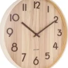 Karlsson Wandklok Pure Large bruin Ø 60 cm