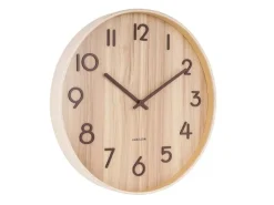 Karlsson Wandklok Pure Large bruin Ø 60 cm
