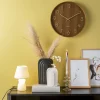 Karlsson Wandklok Pure Medium Dark Wood Ø 40 cm