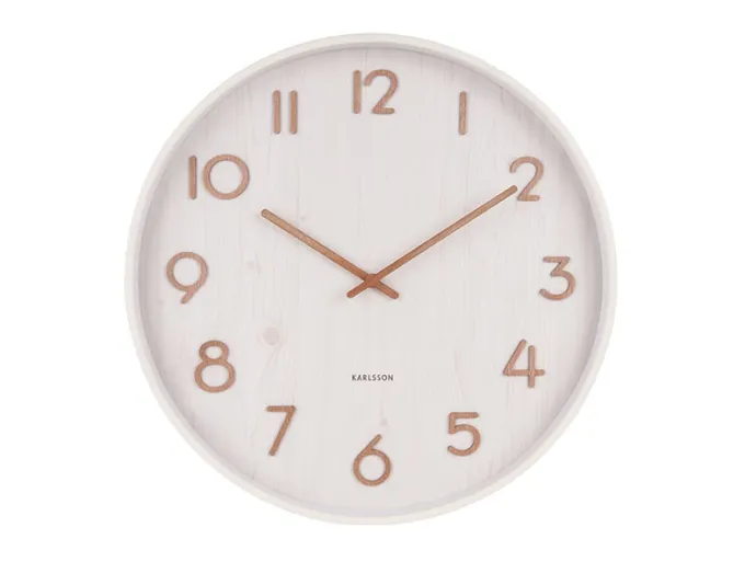 Karlsson Wandklok Pure wit Ø 40 cm