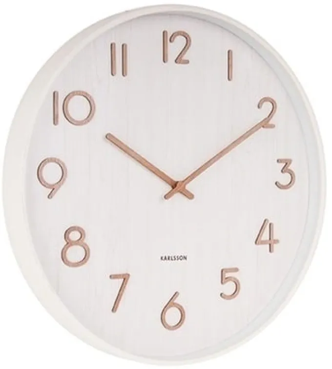 Karlsson Wandklok Pure wit Ø 40 cm