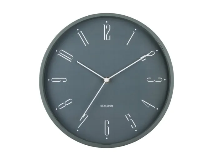 Karlsson Wandklok Regal Numbers jungle groen