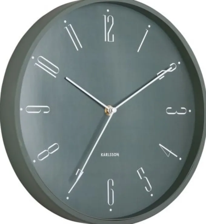 Karlsson Wandklok Regal Numbers jungle groen