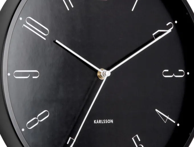 Karlsson Wandklok Regal Numbers zwart