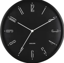 Karlsson Wandklok Regal Numbers zwart