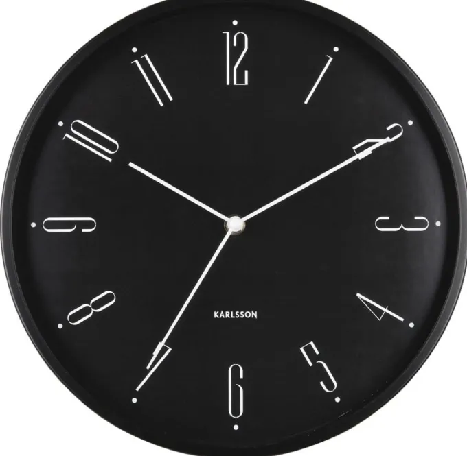 Karlsson Wandklok Regal Numbers zwart