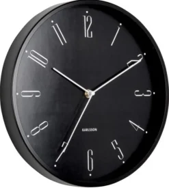 Karlsson Wandklok Regal Numbers zwart