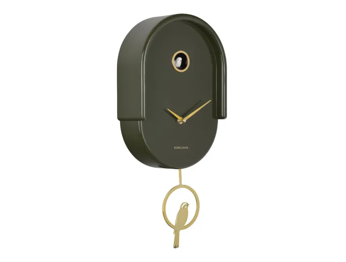 Karlsson Wandklok Tweet luxury groen