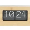Karlsson Wand-/Tafelklok Boxed Flip Bamboo