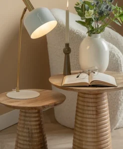 Leitmotiv Bijzettafel Force Striped Base mango
