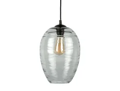 Leitmotiv Hanglamp Glamour Cone glas smoke