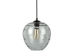 Leitmotiv Hanglamp Glamour Globe glas smoke
