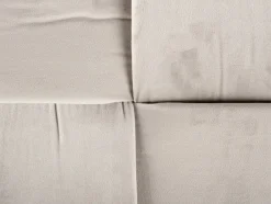 Leitmotiv Poef Weaved Velvet muisgrijs