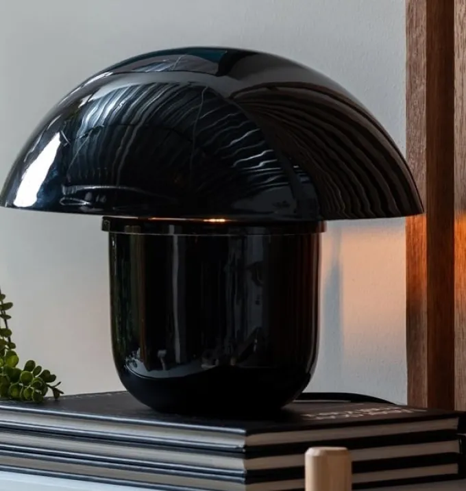 Leitmotiv Tafellamp Fat Mushroom zwart