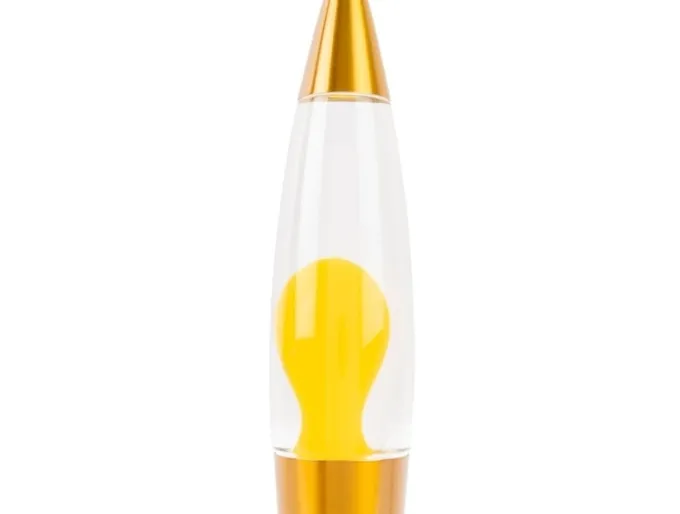 Leitmotiv Tafellamp Funky Rocket Lava geel