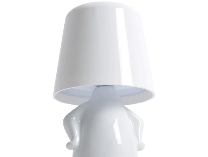 Leitmotiv Tafellamp Glossy TJ wit