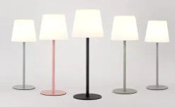 Leitmotiv Tafellamp voor binnen en buiten lichtblauw
