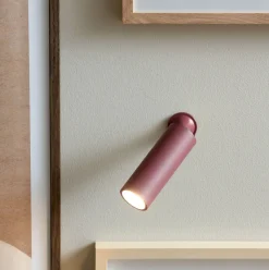 Leitmotiv Wandlamp magnetisch Paris - Burgundy rood