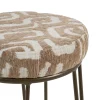 Light en Living Barkruk Ø41x73 cm ALICE groen-grijs+beige+bruin-brons