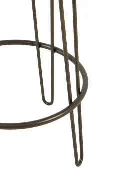Light en Living Barkruk Ø41x73 cm ALICE groen-grijs+beige+bruin-brons