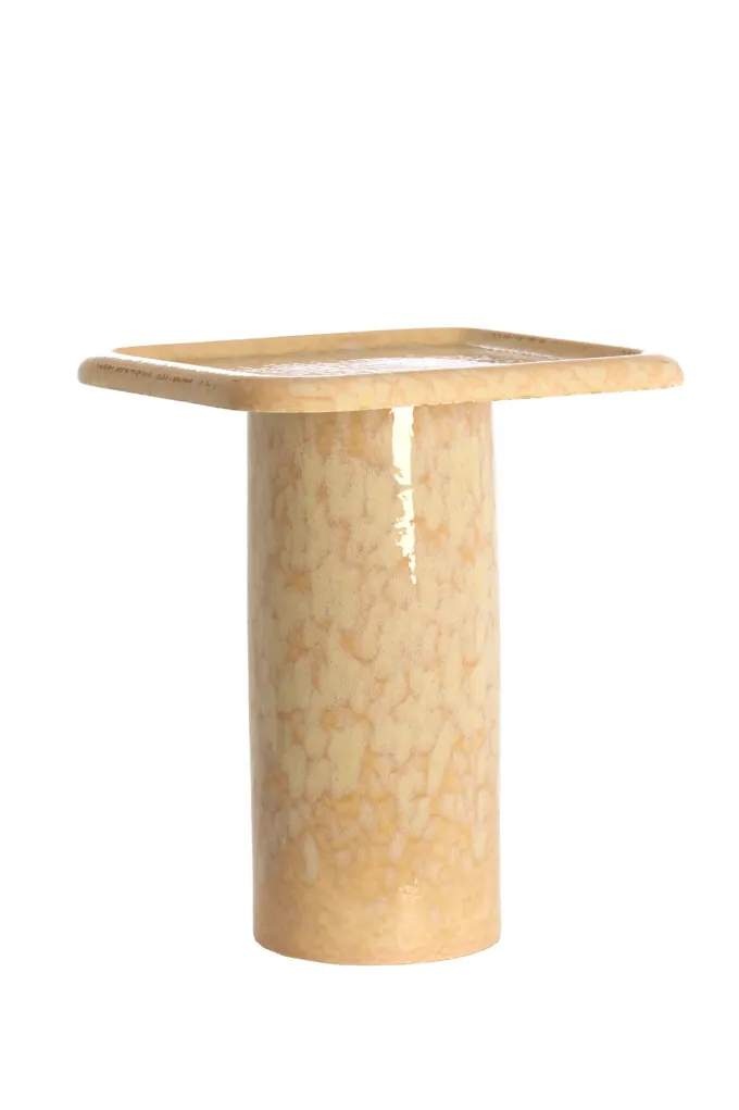 Light en Living Bijzettafel LUARCA 40x40x48 cm keramiek licht perzik | Light & Living