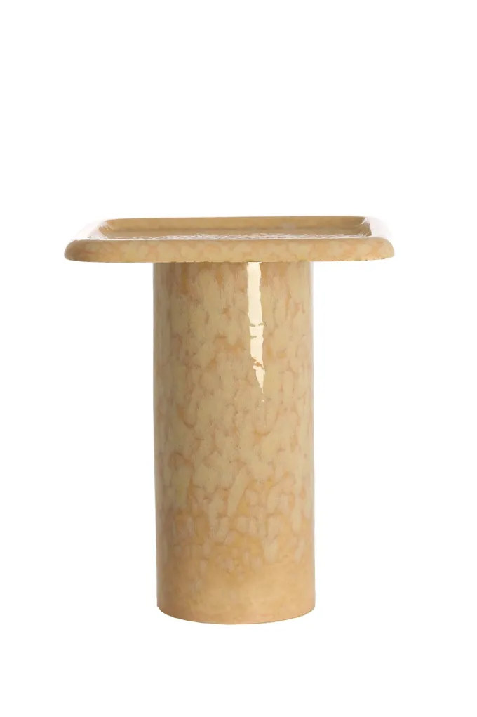 Light en Living Bijzettafel LUARCA 40x40x48 cm keramiek licht perzik | Light & Living