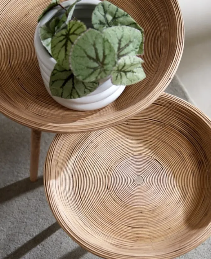 Light en Living Bijzettafel Set van 2 COLON naturel - Light en Living