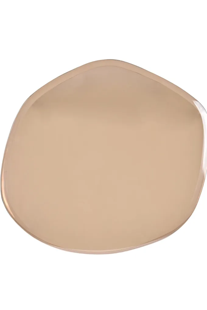 Light en Living Bijzettafel 54x45,5x48 cm DIVO spiegel bruin glas+zwart