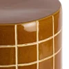Light en Living Bijzettafel Ø42x34 cm MAUCHO keramiek cognac+crème