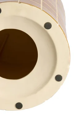 Light en Living Bijzettafel Ø42x34 cm MAUCHO keramiek cognac+crème