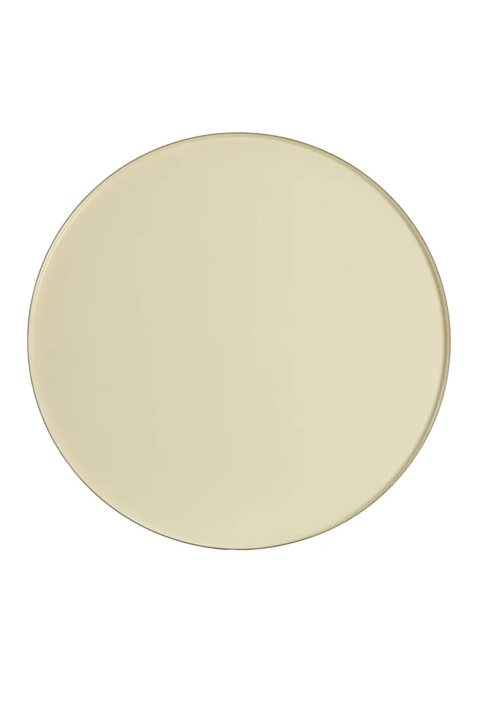 Light en Living Bijzettafel Ø58,5x37 cm JAY glans crème+mat bruin-brons