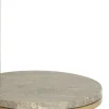 Light en Living Bijzettafel Ø26x76 cm LEDA travertin bruin+brons