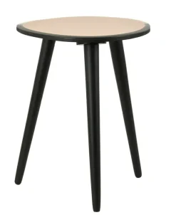 Light en Living Bijzettafel 37x35x44,5 cm DIVO spiegel bruin glas+zwart