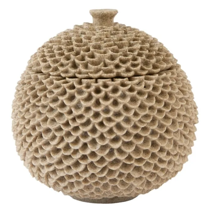 Light en Living Deco box Ø16,5x16,5 cm COLDROS zand