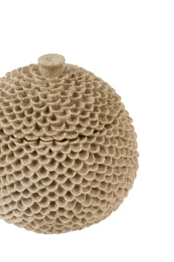 Light en Living Deco box Ø16,5x16,5 cm COLDROS zand