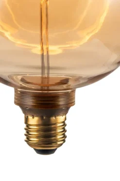 Light en Living Deco LED globe Ø12,5x16,5 cm LIGHT 4W amber E27 dimbaar