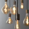 Light en Living Deco LED hoekig Ø6,5x14,5 cm Light 4W amber E27 dimbaar