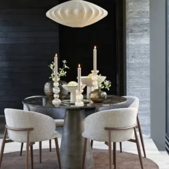 Light en Living Eetkamerstoel 57x56x74 cm ALUKO licht bruin+bruin
