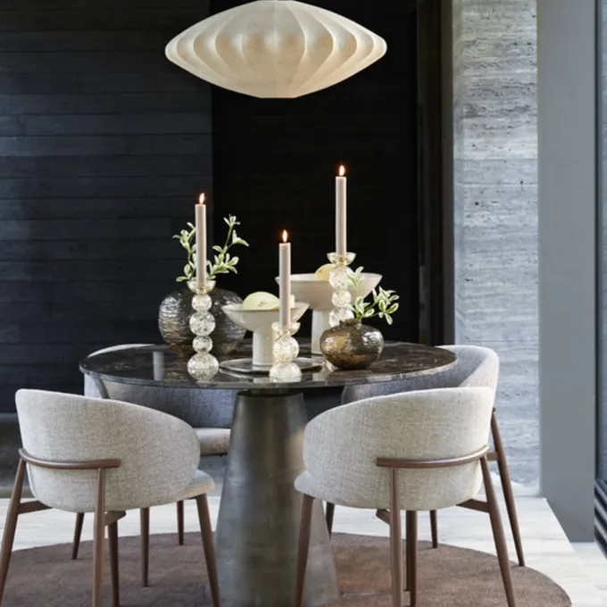 Light en Living Eetkamerstoel 57x56x74 cm ALUKO licht bruin+bruin