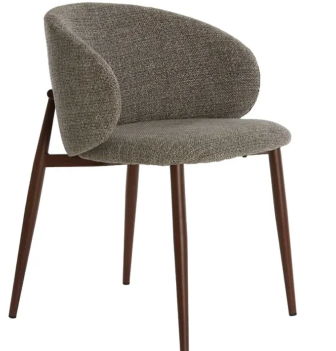Light en Living Eetkamerstoel 57x56x74 cm ALUKO zwart-licht bruin+bruin