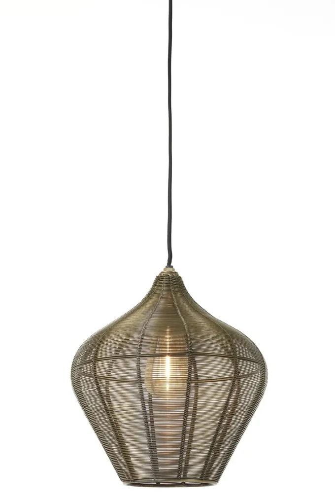 Light en Living Hanglamp ALVARO antiek brons - Diverse maten