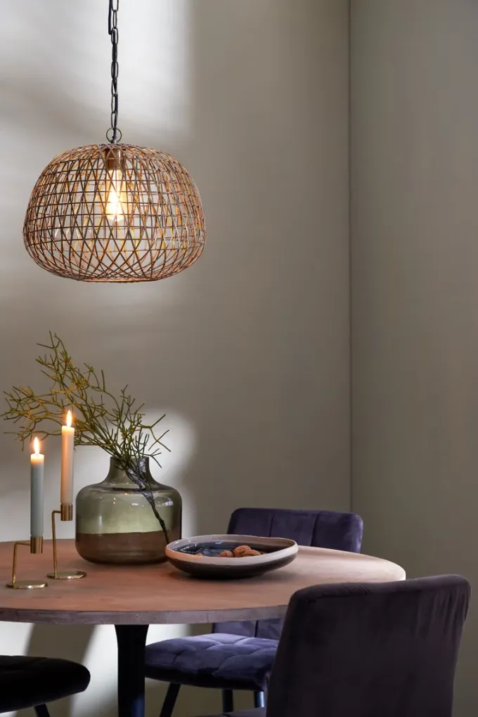 Light en Living Hanglamp Alwina | Antiek Brons 50 x 50 x 44 cm