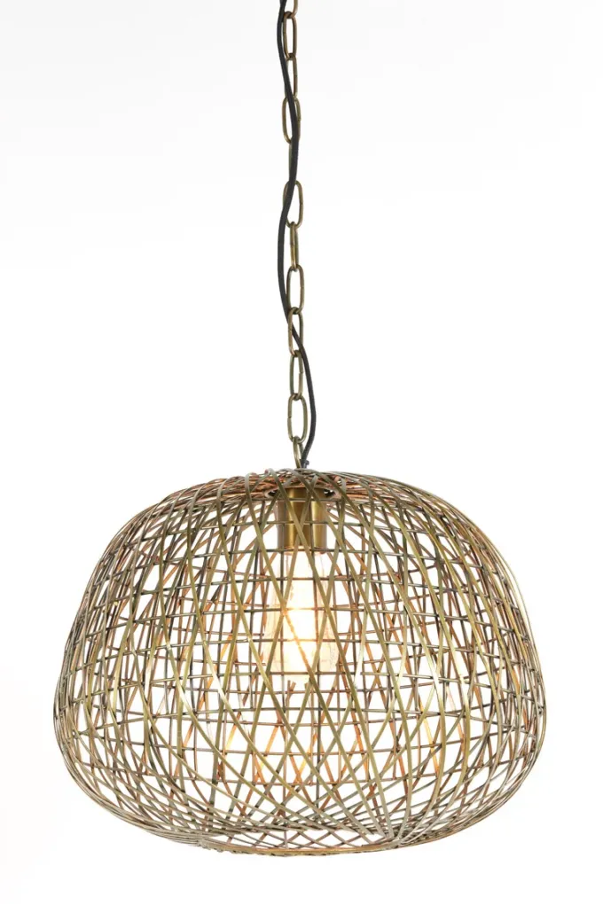 Light en Living Hanglamp Alwina | Antiek Brons 50 x 50 x 44 cm