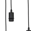 Light en Living Hanglamp Braidy Pendel Mat Zwart - 3L