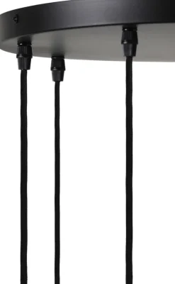 Light en Living Hanglamp Braidy Pendel Mat Zwart - 3L