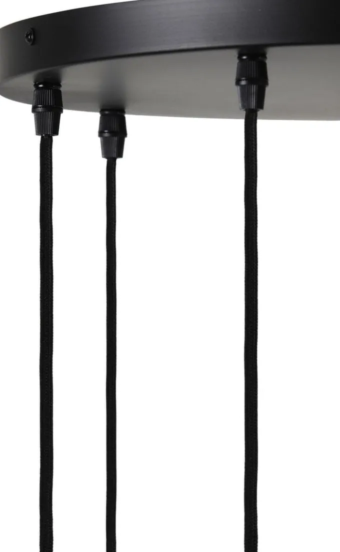 Light en Living Hanglamp Braidy Pendel Mat Zwart - 3L