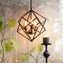 Light en Living Hanglamp DRIZELLA - Ø46x56cm - Zwart