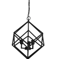 Light en Living Hanglamp DRIZELLA - Ø46x56cm - Zwart