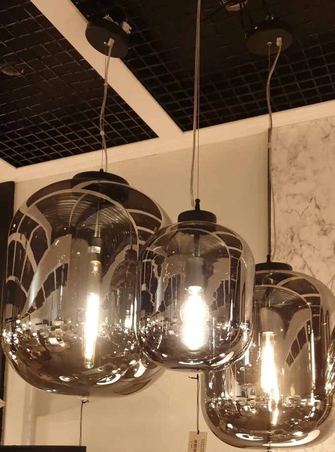 Light en Living Hanglamp JULIA Glas Smoke van Light & Living